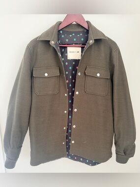 Kenzo x H&M Olive Green Wool-Blend Shirt Jacket